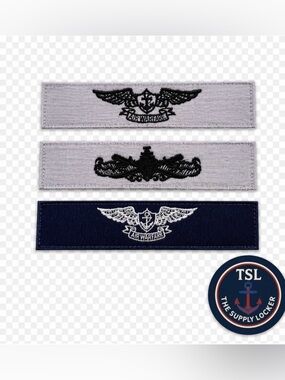 LOT OF 3 USN UNIFORM PATCHES AW/SW for utilities AW for coveralls